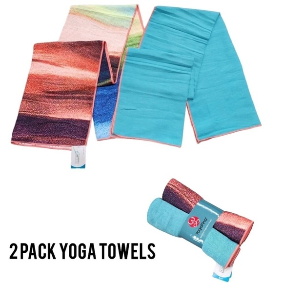 YogaFina Other - ❗️Today’s DEAL NWT YogaFina Skidless Yoga Mat Towels A Set of 2